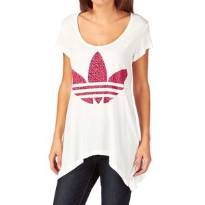 ADIDAS Originals Pink Leopard Trefoil Asymmetrical